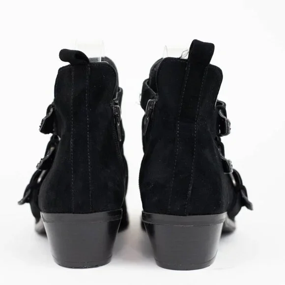 Universal Thread Target Black Kelsey Western Buckle Ankle Booties Women’s Size 6 - Picture 11 of 15